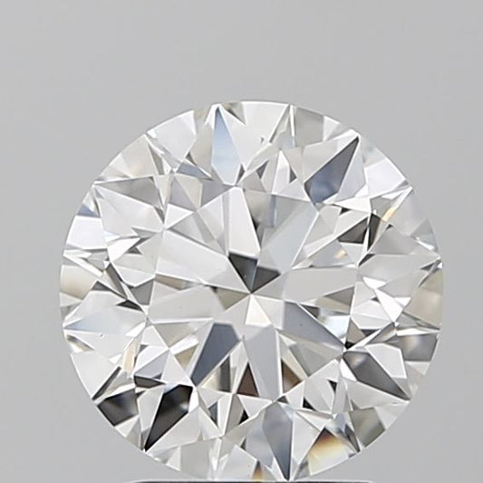 Lab-Grown Round Diamond - 2.0 Carats, F Color, VVS2 Clarity - Certified by IGI - Report Number: LG681515024