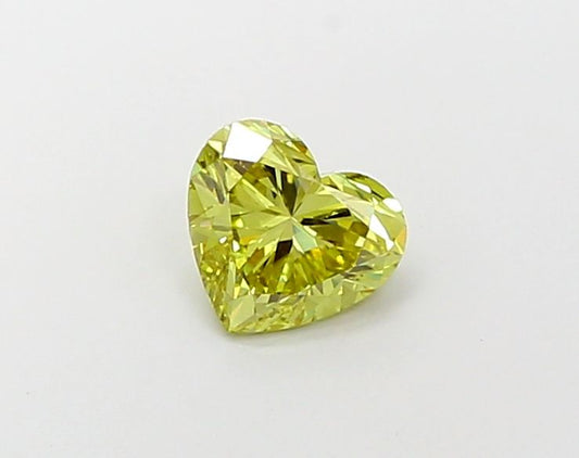 Lab-Grown Heart Diamond - 1.07 Carats, Fancy Intense Yellow Color, VS1 Clarity - Certified by IGI - Report Number: LG681515140