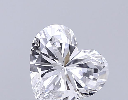 Lab-Grown Heart Diamond - 0.31 Carats, D Color, VVS2 Clarity - Certified by IGI - Report Number: LG695515470
