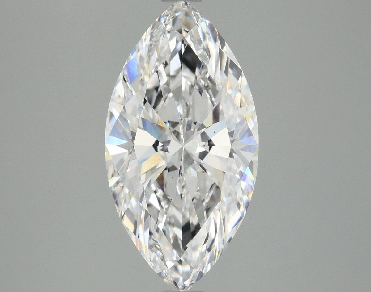 Lab-Grown Marquise Diamond - 2.96 Carats, E Color, VS2 Clarity - Certified by IGI - Report Number: LG670447955