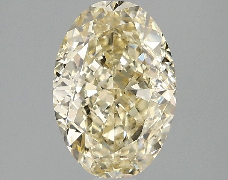 Lab-Grown Oval Diamond - 2.05 Carats, Fancy Intense Yellow Color, VVS2 Clarity - Certified by IGI - Report Number: LG680519974