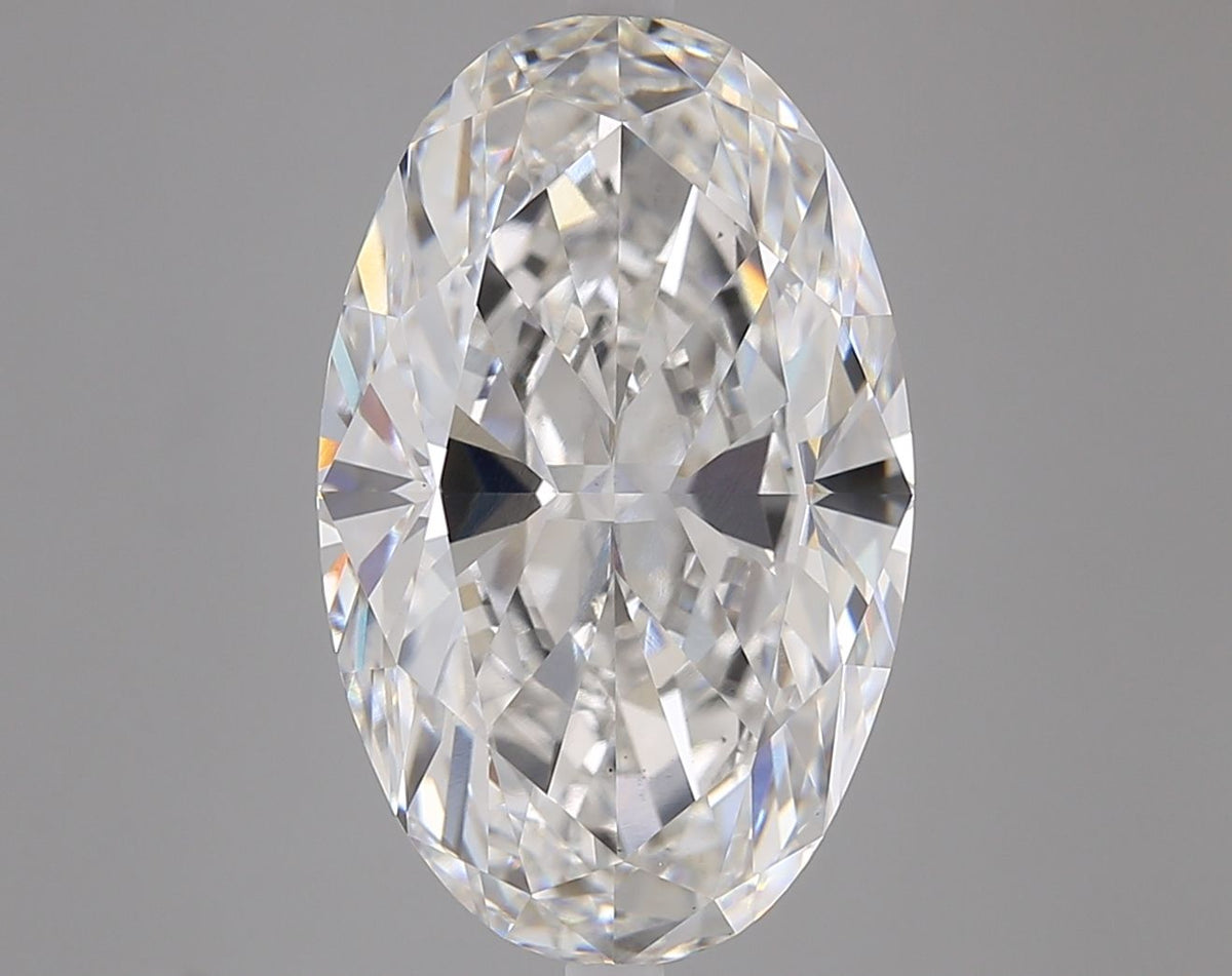 Lab-Grown Oval Diamond - 8.02 Carats, E Color, VS1 Clarity - Certified by IGI - Report Number: LG689572845