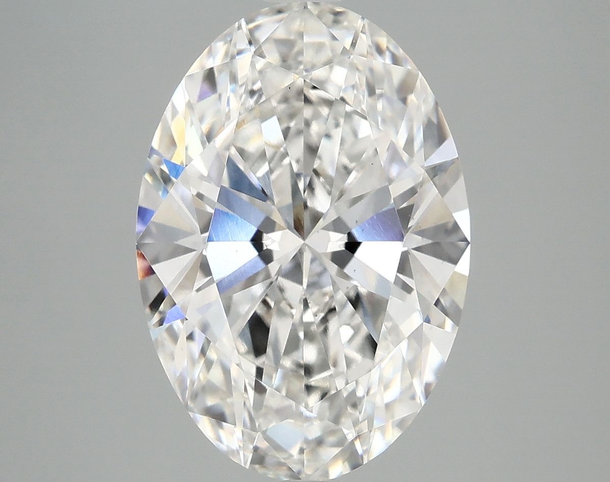 Lab-Grown Oval Diamond - 5.01 Carats, F Color, VS2 Clarity - Certified by IGI - Report Number: LG702592589