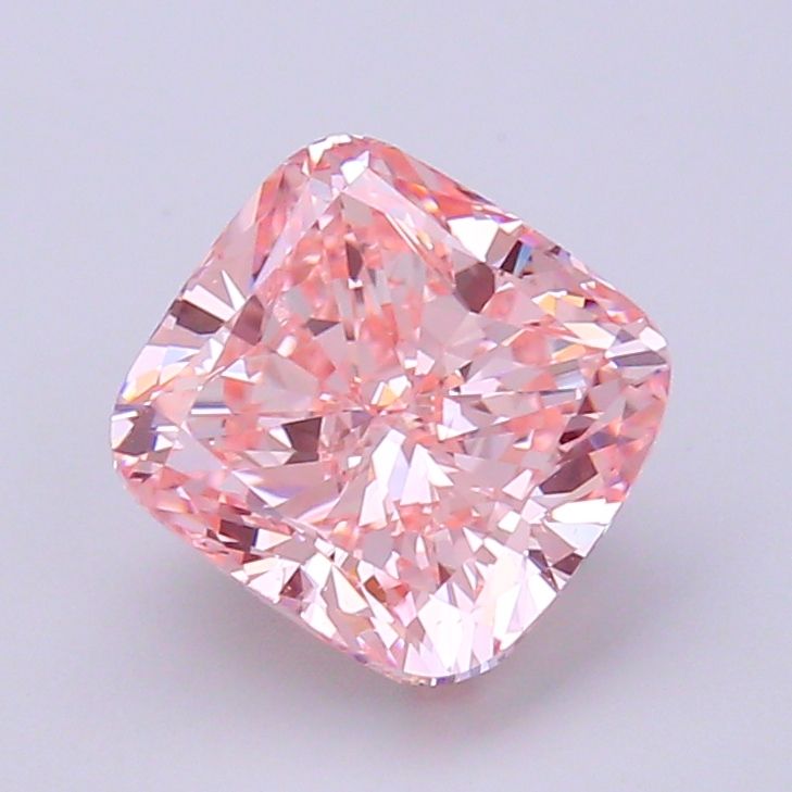 Lab-Grown Cushion Diamond - 4.0 Carats, Fancy Intense Pink Color, VS1 Clarity - Certified by IGI - Report Number: LG536202150