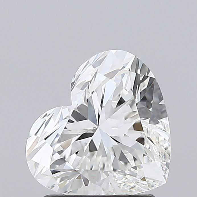 Lab-Grown Heart Diamond - 1.47 Carats, F Color, VVS2 Clarity - Certified by IGI - Report Number: LG674518574