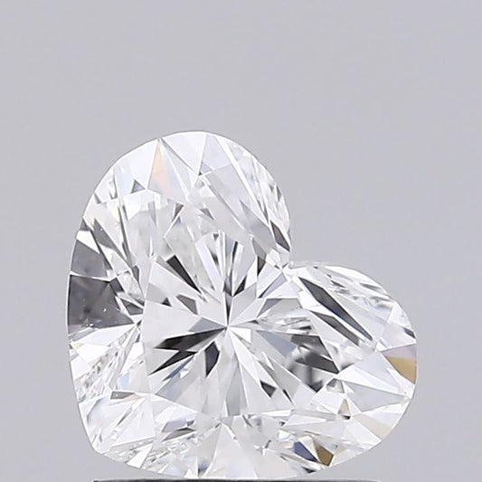 Lab-Grown Heart Diamond - 1.5 Carats, E Color, VVS2 Clarity - Certified by IGI - Report Number: LG679506496