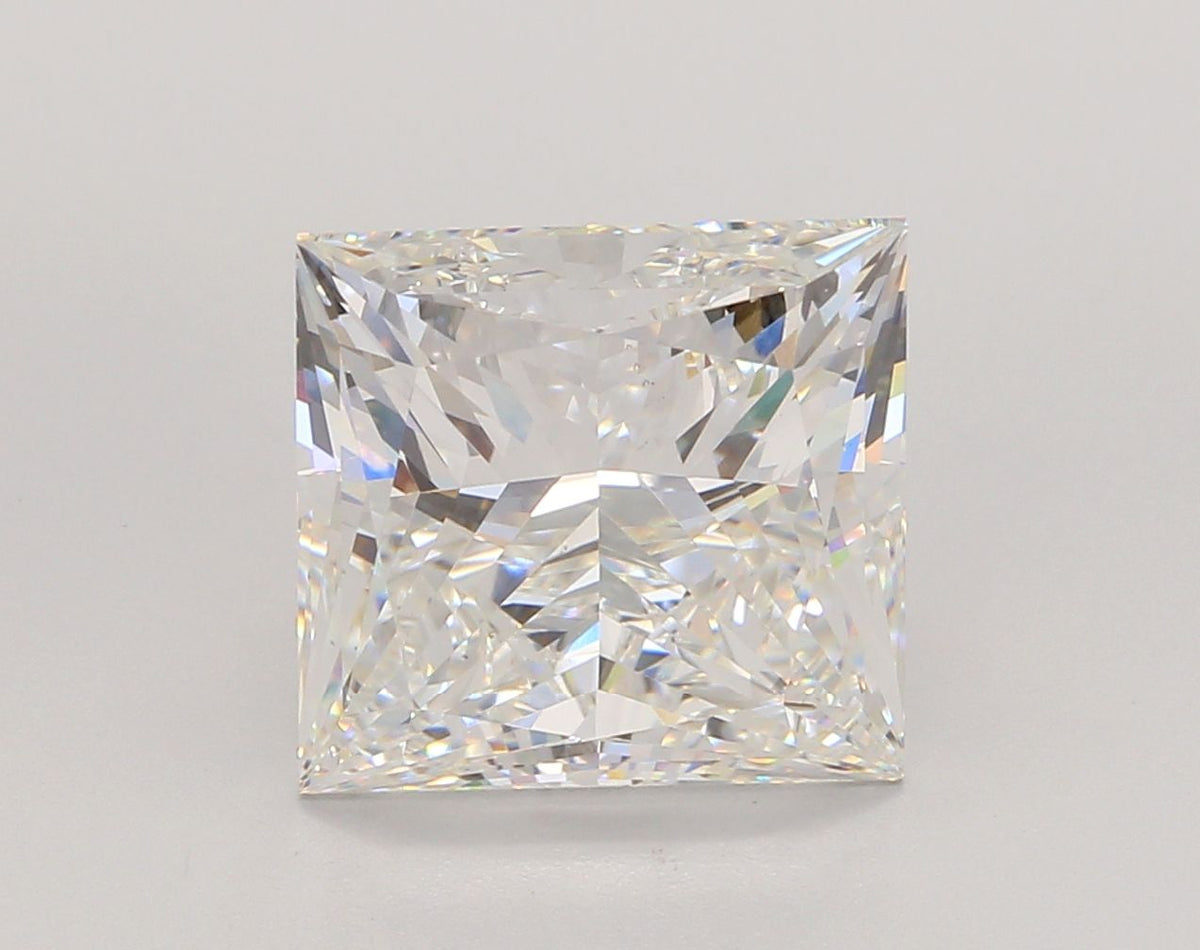 Lab-Grown Princess Diamond - 6.04 Carats, F Color, VS1 Clarity - Certified by IGI - Report Number: LG673430973