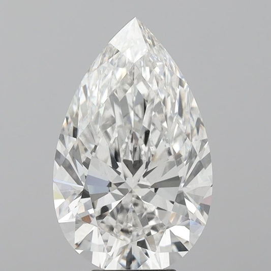 Lab-Grown Pear Diamond - 6.07 Carats, F Color, VS2 Clarity - Certified by IGI - Report Number: LG683536304