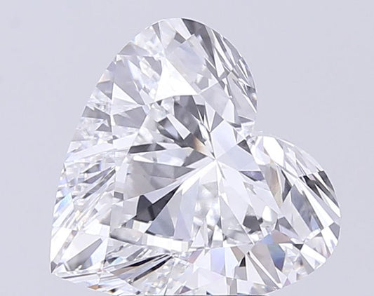 Lab-Grown Heart Diamond - 4.01 Carats, E Color, VVS2 Clarity - Certified by IGI - Report Number: LG710515988