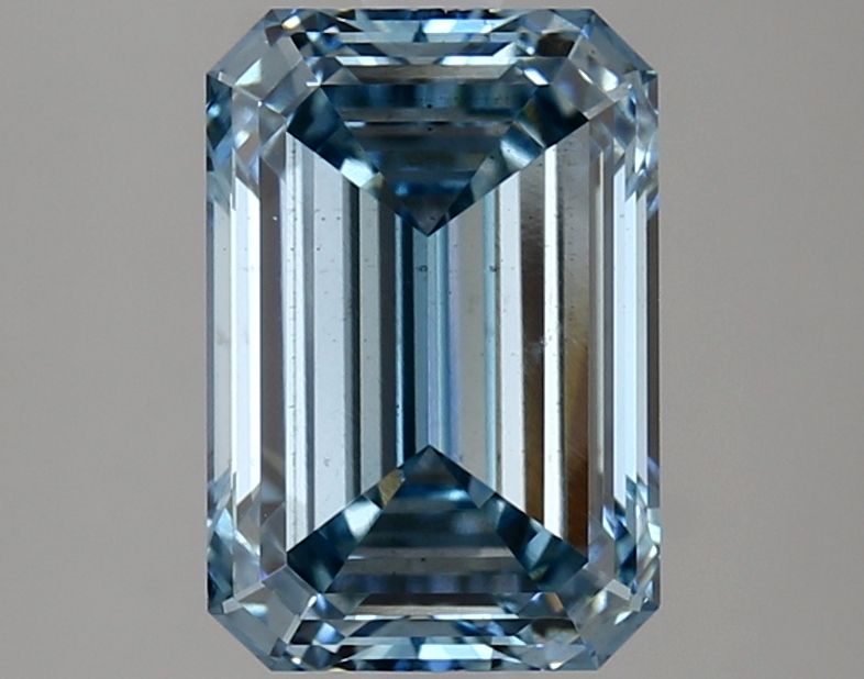 Lab-Grown Emerald Diamond - 3.03 Carats, Fancy Intense Blue Color, VS2 Clarity - Certified by IGI - Report Number: LG636422648