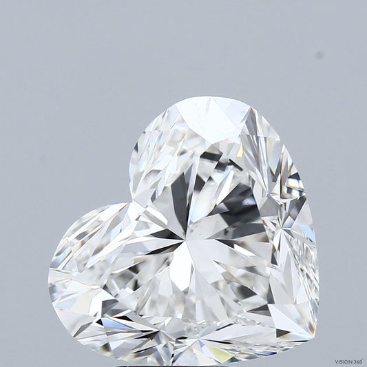 Lab-Grown Heart Diamond - 8.09 Carats, F Color, VS1 Clarity - Certified by IGI - Report Number: LG704518110