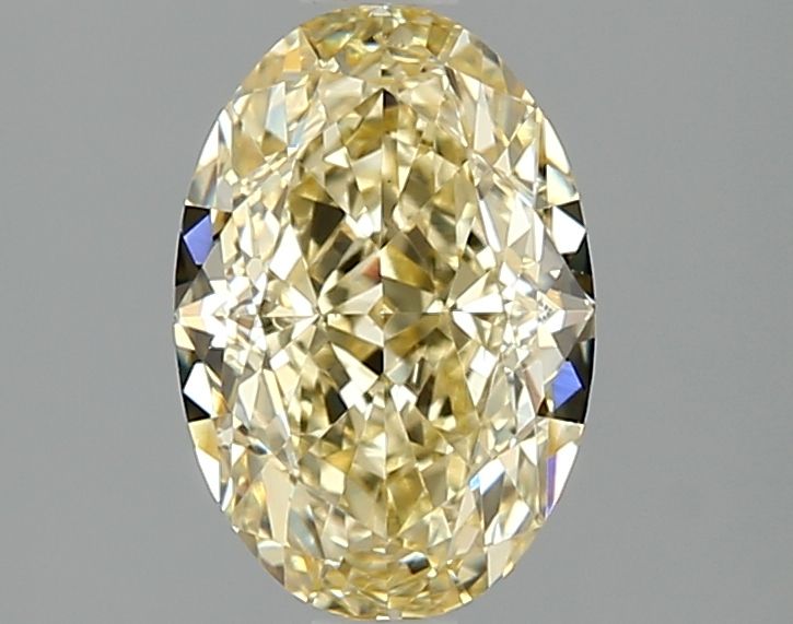 Lab-Grown Oval Diamond - 2.04 Carats, Fancy Intense Yellow Color, VVS2 Clarity - Certified by IGI - Report Number: LG658479844