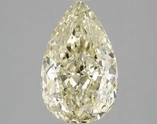 Lab-Grown Pear Diamond - 2.03 Carats, Fancy Intense Yellow Color, VVS2 Clarity - Certified by IGI - Report Number: LG692518955