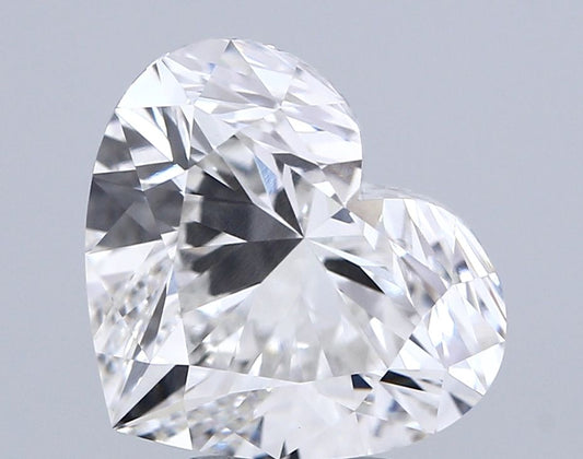 Lab-Grown Heart Diamond - 5.07 Carats, F Color, VVS2 Clarity - Certified by IGI - Report Number: LG678548437