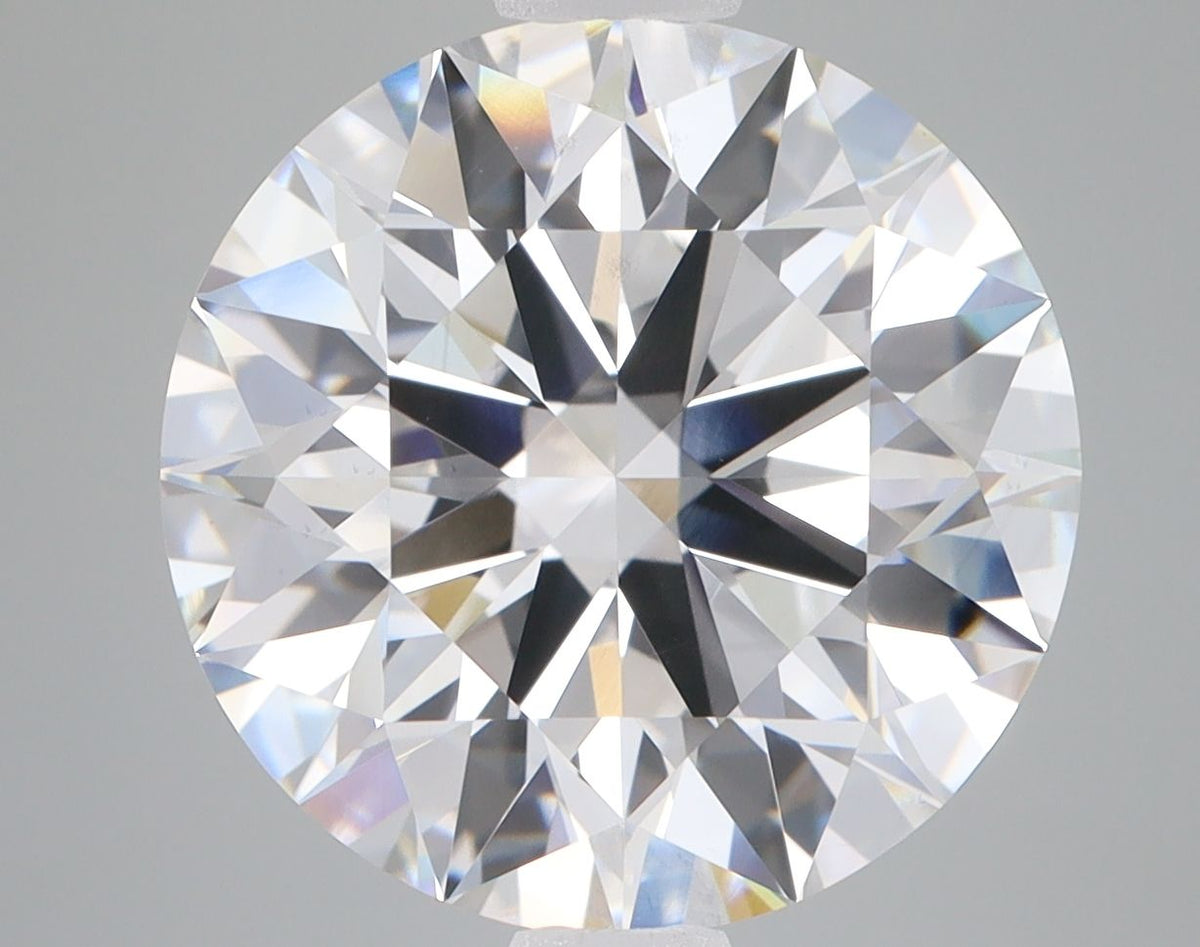 Lab-Grown Round Diamond - 8.28 Carats, E Color, VS2 Clarity - Certified by GIA - Report Number: 2476948115