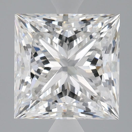 Lab-Grown Princess Diamond - 3.97 Carats, F Color, VVS2 Clarity - Certified by IGI - Report Number: LG655431427