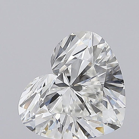 Lab-Grown Heart Diamond - 2.51 Carats, F Color, VVS2 Clarity - Certified by IGI - Report Number: LG692589697