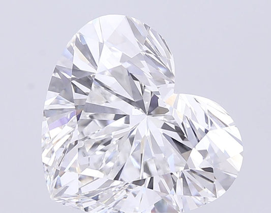 Lab-Grown Heart Diamond - 7.02 Carats, F Color, VVS2 Clarity - Certified by IGI - Report Number: LG709532548