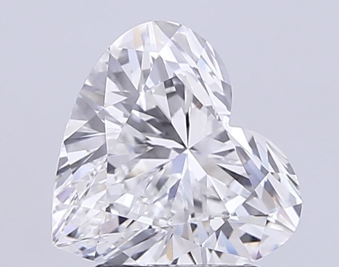 Lab-Grown Heart Diamond - 2.51 Carats, D Color, VS1 Clarity - Certified by IGI - Report Number: LG710550731