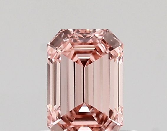 Lab-Grown Emerald Diamond - 0.52 Carats, Fancy Vivid Pink Color, VVS2 Clarity - Certified by IGI - Report Number: LG683527400
