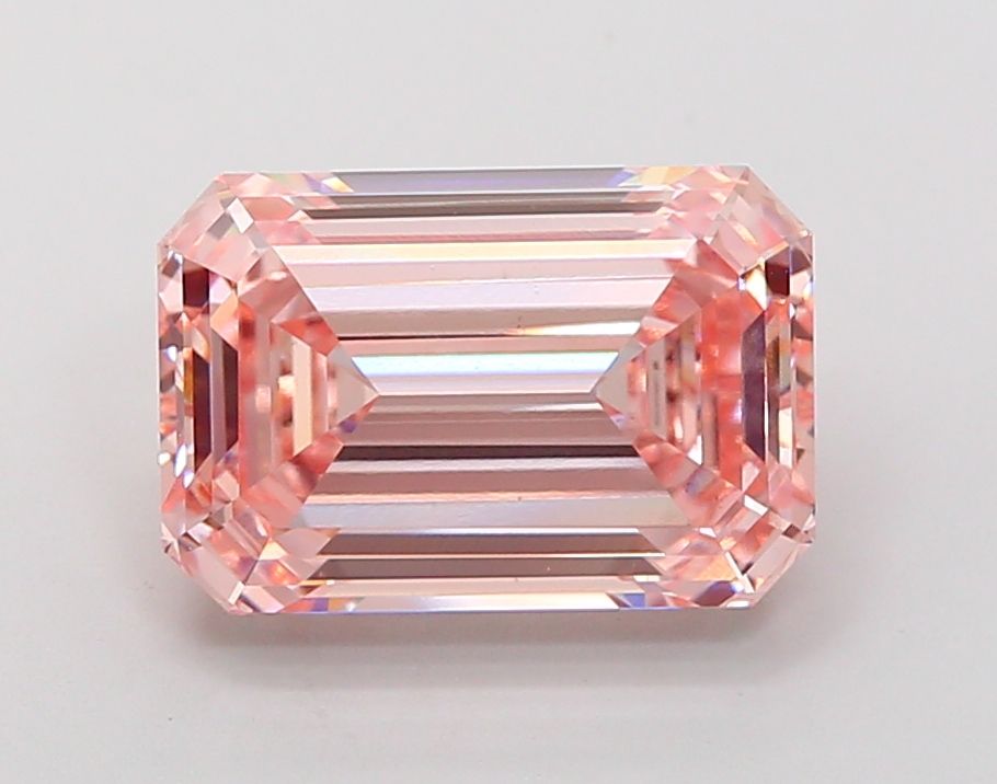 Lab-Grown Emerald Diamond - 6.03 Carats, Fancy Intense Pink Color, VS1 Clarity - Certified by IGI - Report Number: LG692540502