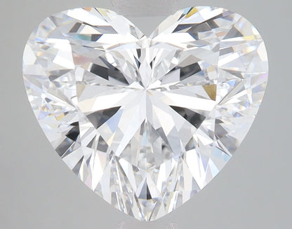 Lab-Grown Heart Diamond - 4.06 Carats, E Color, VVS2 Clarity - Certified by IGI - Report Number: LG655447853