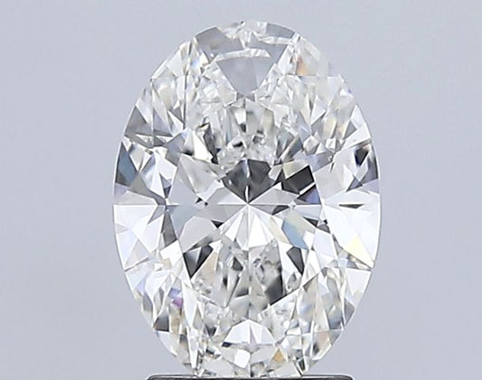Lab-Grown Oval Diamond - 2.51 Carats, F Color, VS2 Clarity - Certified by IGI - Report Number: LG677507594