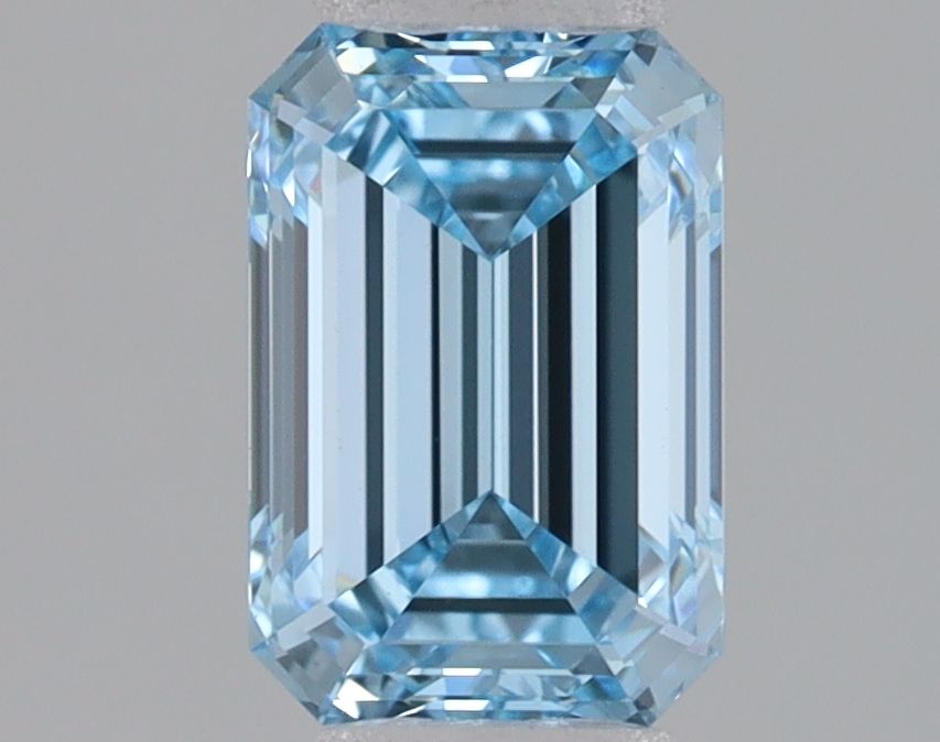 Lab-Grown Emerald Diamond - 0.97 Carats, Fancy Intense Blue Color, VVS1 Clarity - Certified by IGI - Report Number: LG680534530