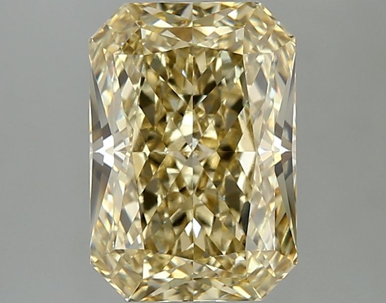 Lab-Grown Radiant Diamond - 3.07 Carats, Fancy Intense Yellow Color, VVS2 Clarity - Certified by IGI - Report Number: LG665459636