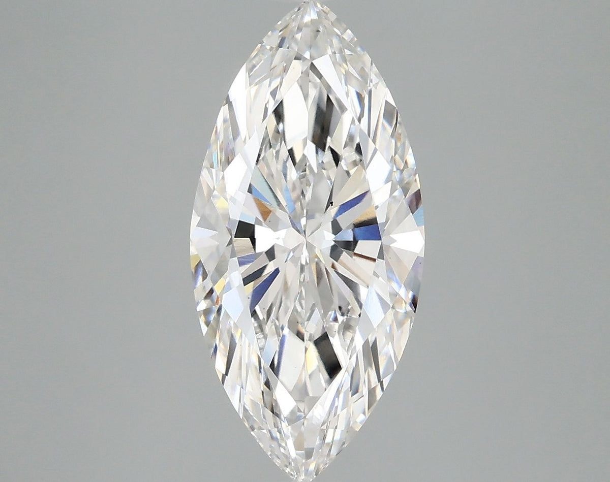 Lab-Grown Marquise Diamond - 2.99 Carats, E Color, VS2 Clarity - Certified by IGI - Report Number: LG681551294