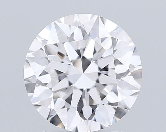 Lab-Grown Round Diamond - 2.52 Carats, F Color, VVS2 Clarity - Certified by IGI - Report Number: LG713508076