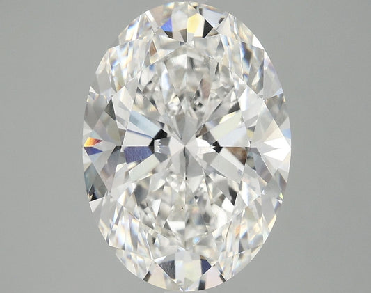 Lab-Grown Oval Diamond - 6.03 Carats, F Color, VS1 Clarity - Certified by IGI - Report Number: LG690528386