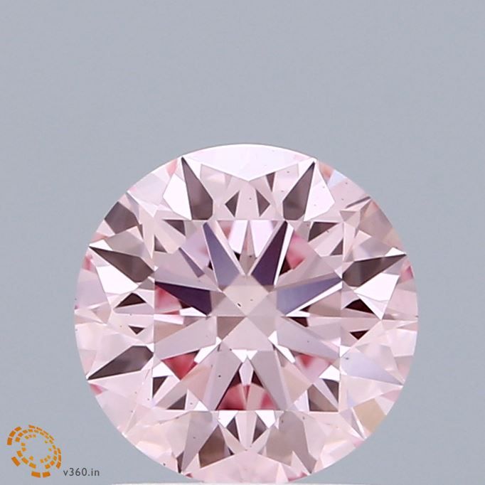 Lab-Grown Round Diamond - 1.5 Carats, Fancy Vivid Pink Color, VS2 Clarity - Certified by IGI - Report Number: LG669429515