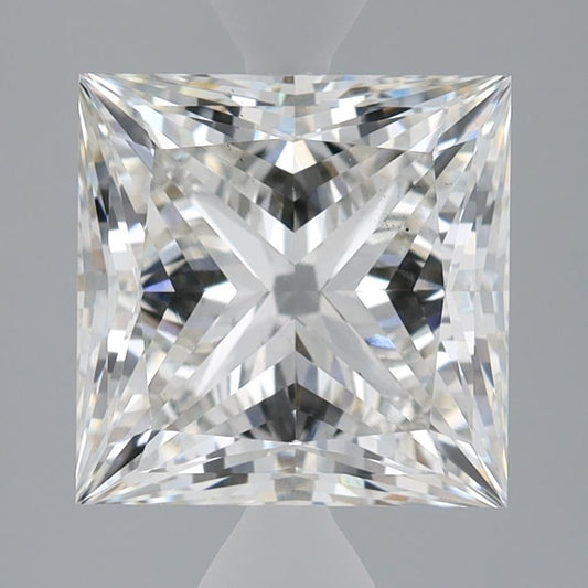 Lab-Grown Princess Diamond - 4.09 Carats, F Color, VS2 Clarity - Certified by IGI - Report Number: LG650418482