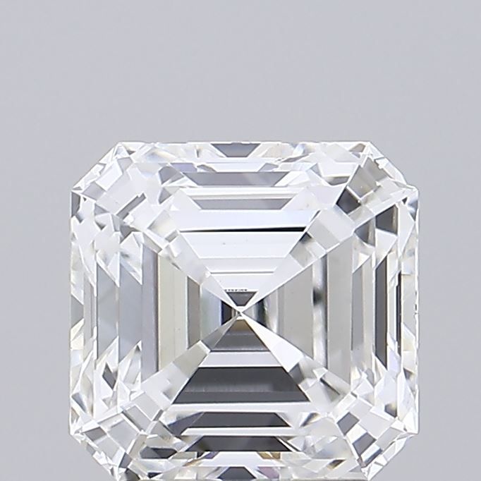 Lab-Grown Asscher Diamond - 2.55 Carats, E Color, VVS2 Clarity - Certified by IGI - Report Number: LG712572179