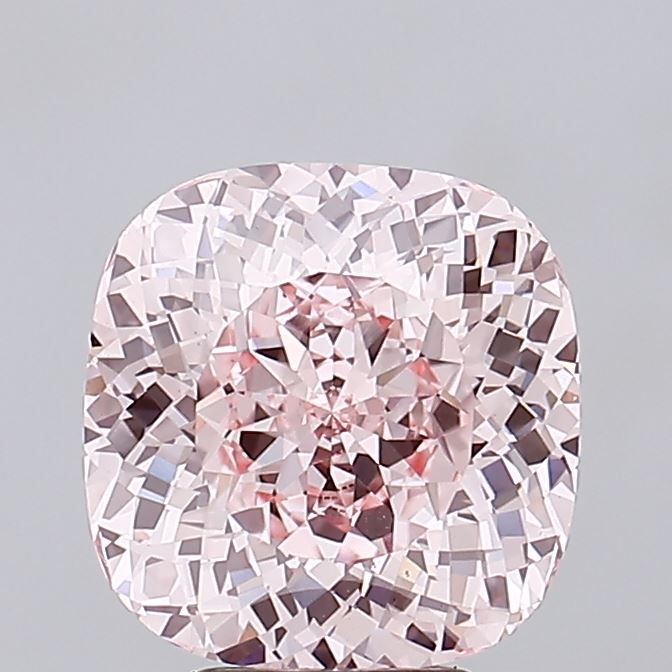 Lab-Grown Cushion Diamond - 4.51 Carats, Fancy Intense Pink Color, VS1 Clarity - Certified by IGI - Report Number: LG667436235