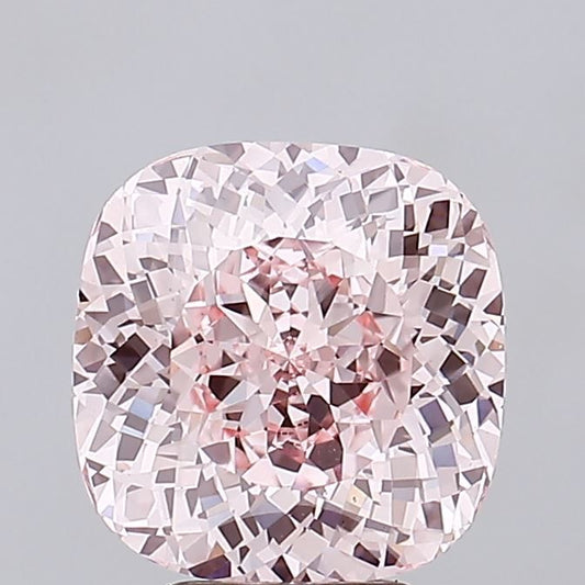 Lab-Grown Cushion Diamond - 4.51 Carats, Fancy Intense Pink Color, VS1 Clarity - Certified by IGI - Report Number: LG667436235