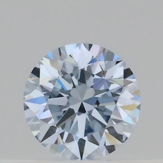 Lab-Grown Round Diamond - 0.17 Carats, Fancy Blue Color, VVS2 Clarity - Certified by IGI - Report Number: LG689573734