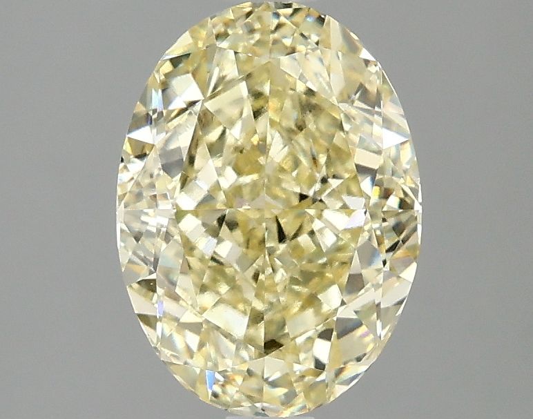 Lab-Grown Oval Diamond - 2.04 Carats, Fancy Intense Yellow Color, VVS2 Clarity - Certified by IGI - Report Number: LG691579379