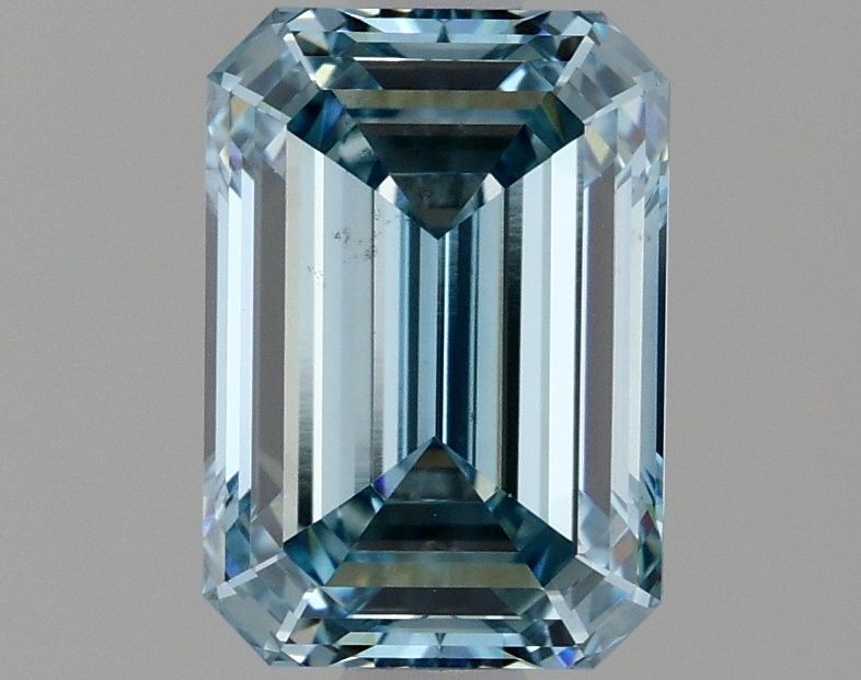 Lab-Grown Emerald Diamond - 1.51 Carats, Fancy Vivid Blue Color, VS2 Clarity - Certified by IGI - Report Number: LG636422451