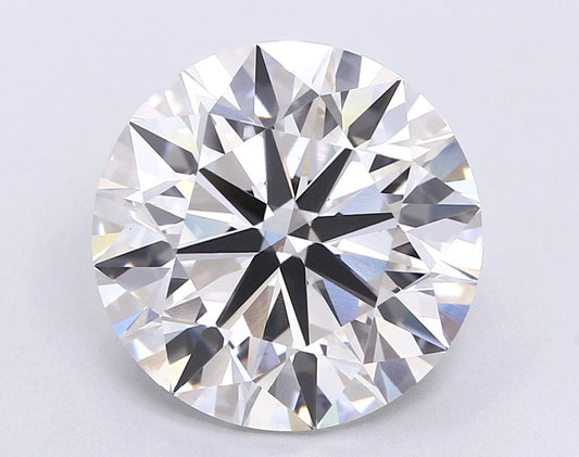 Lab-Grown Round Diamond - 8.11 Carats, F Color, VS1 Clarity - Certified by IGI - Report Number: LG646475681