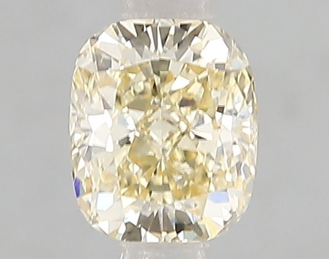 Lab-Grown Cushion Diamond - 1.01 Carats, Fancy Yellow Color, VS1 Clarity - Certified by IGI - Report Number: LG662406032