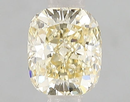 Lab-Grown Cushion Diamond - 1.01 Carats, Fancy Yellow Color, VS1 Clarity - Certified by IGI - Report Number: LG662406032