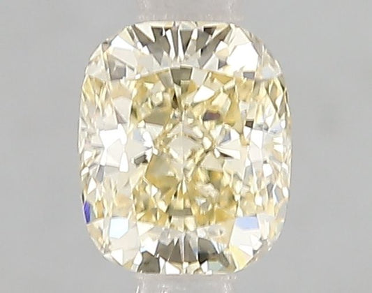Lab-Grown Cushion Diamond - 1.01 Carats, Fancy Yellow Color, VS1 Clarity - Certified by IGI - Report Number: LG662406032