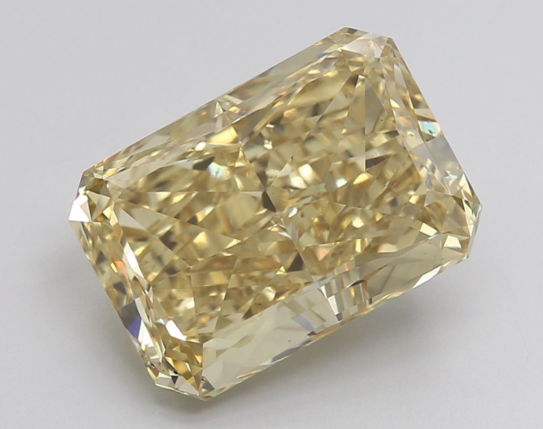 Lab-Grown Radiant Diamond - 8.02 Carats, Fancy Intense Yellow Color, VS2 Clarity - Certified by IGI - Report Number: LG634459793