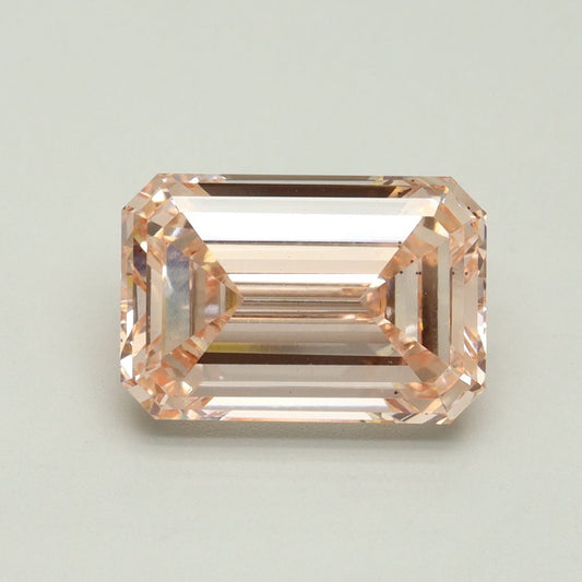 Lab-Grown Emerald Diamond - 4.92 Carats, Fancy Intense Pink Color, VS2 Clarity - Certified by IGI - Report Number: LG616408287