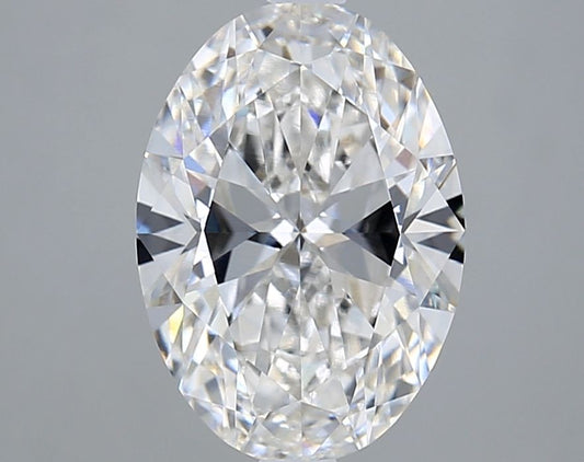 Lab-Grown Oval Diamond - 3.01 Carats, F Color, VVS2 Clarity - Certified by IGI - Report Number: LG690525500