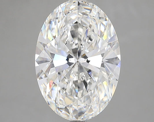 Lab-Grown Oval Diamond - 4.07 Carats, F Color, VVS2 Clarity - Certified by IGI - Report Number: LG687586442