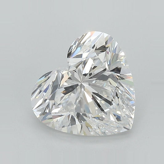Lab-Grown Heart Diamond - 4.1 Carats, E Color, VVS2 Clarity - Certified by IGI - Report Number: LG691525117