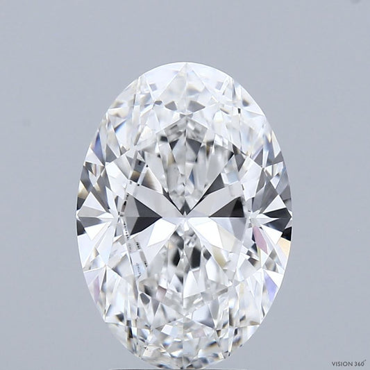 Lab-Grown Oval Diamond - 3.55 Carats, E Color, VVS2 Clarity - Certified by IGI - Report Number: LG713571401